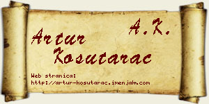 Artur Košutarac vizit kartica